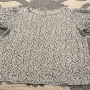 Floral Blue Women's Top